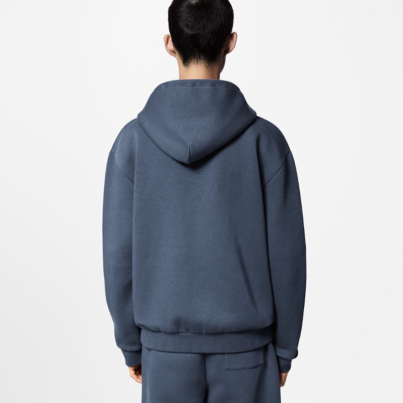 LV エンブロイダードジャージージップスルーフーディ